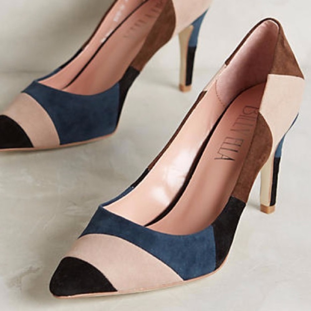 ANTHROPOLOGIE Billy Ella Patchwork Pumps